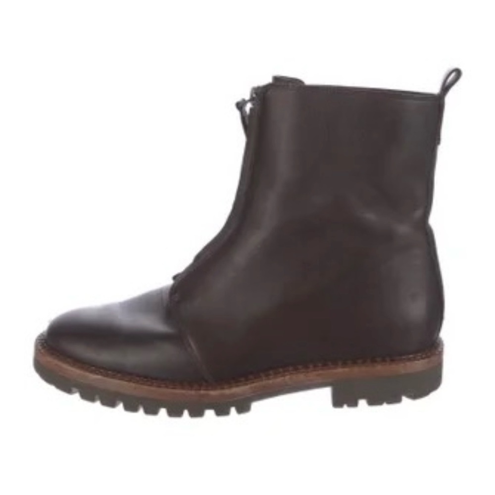 Vince Cabria Front Zip Water Resistant Boots Women's sz 11 Brown